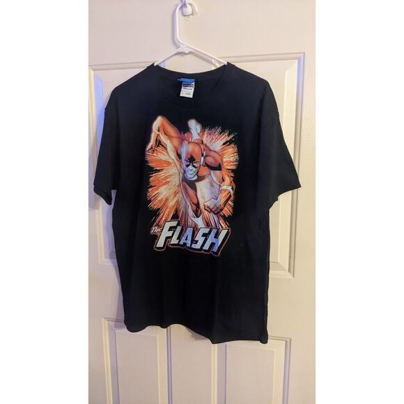Justice League The Flash T Shirt Black Short Sleeve Graphic Vintage, Large - Picture 1 of 7